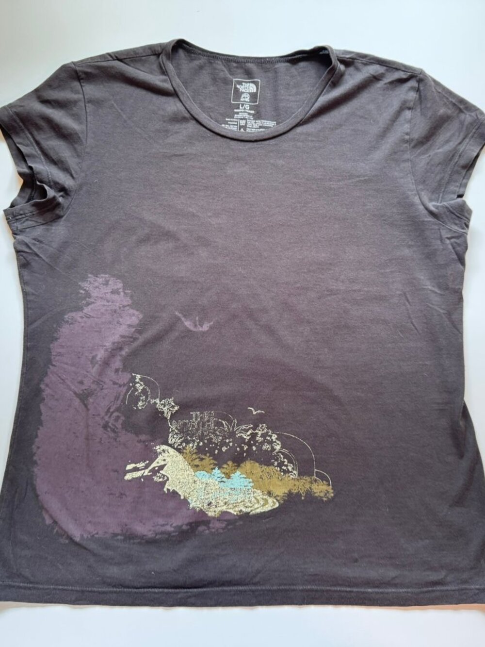 North Face Women's Charcol Gray A5 Series T-Shirt sz L